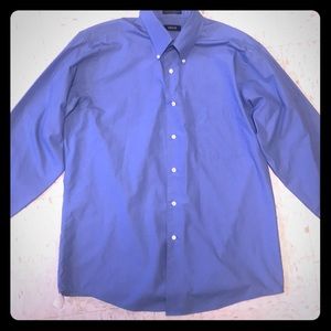 IZOD Blue Mens Dress Shirt